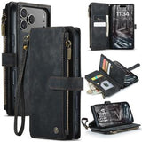 iPhone 17 Pro Caseme C30 Multifunktionel Pung - Sort
