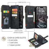 iPhone 17 Pro Caseme C30 Multifunktionel Pung - Sort