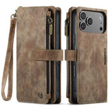 iPhone 17 Pro Caseme C30 Multifunktionel Pung - Brun