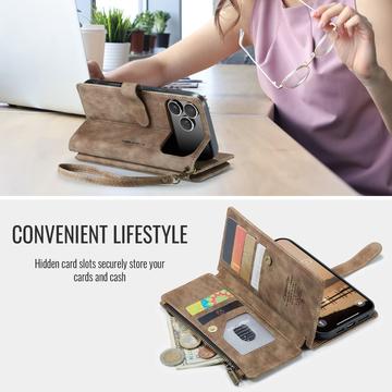 iPhone 17 Pro Caseme C30 Multifunktionel Pung - Brun