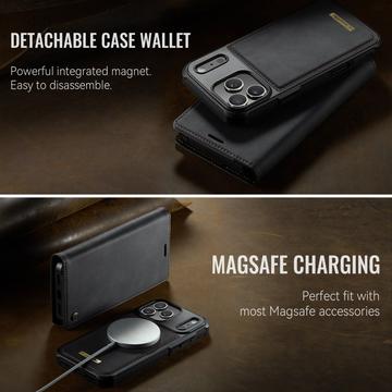 iPhone 17 Pro Caseme C49 2-i-1 aftagelig pungetui - MagSafe-kompatibel, RFID - Sort
