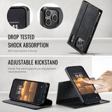 iPhone 17 Pro Caseme C49 2-i-1 aftagelig pungetui - MagSafe-kompatibel, RFID - Sort