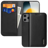 iPhone 17 Pro Dux Ducis Hivo Læderpung - Sort
