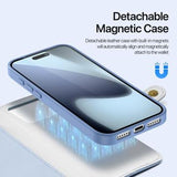 iPhone 17 Pro Dux Ducis Lawa Pung læderetui m. magnetisk cover - babyblå