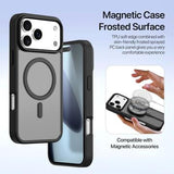 iPhone 17 Pro Dux Ducis Lawa Pung læderetui med magnetisk låg - sort