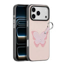 iPhone 17 Pro Dux Ducis Luvy cover med fingerring/håndrem - lyserød / sommerfugl