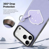 iPhone 17 Pro Dux Ducis Luvy cover med fingerring/håndrem - Lilla / Skal