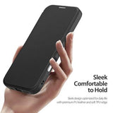 iPhone 17 Pro Dux Ducis Skin X Pro Magnetisk Flip Cover - Sort