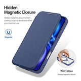 iPhone 17 Pro Dux Ducis Skin X Pro Magnetisk Flip Cover - Blå