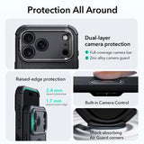 iPhone 17 Pro ESR Cyber Kickstand MagSafe Hybrid Cover - Sort