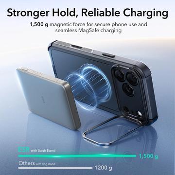 iPhone 17 Pro ESR Cyber Kickstand MagSafe Hybrid Cover - Sort