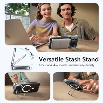 iPhone 17 Pro ESR HaloLock Classic Hybrid Kickstand MagSafe Cover - Klar