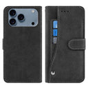 iPhone 17 Pro Elegant retro-pungetui med roterende kortholder - sort