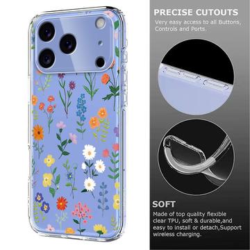 iPhone 17 Pro TPU-cover med blomstermønster - tusindfryd