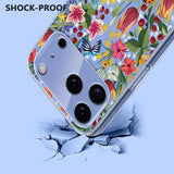 iPhone 17 Pro TPU-cover med blomstermønster - Liljer