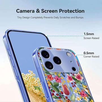 iPhone 17 Pro TPU-cover med blomstermønster - Liljer
