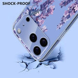 iPhone 17 Pro TPU-cover med blomstermønster - Wisteria