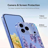 iPhone 17 Pro TPU-cover med blomstermønster - Wisteria