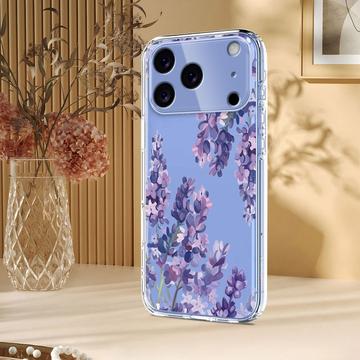 iPhone 17 Pro TPU-cover med blomstermønster - Wisteria