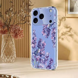 iPhone 17 Pro TPU-cover med blomstermønster - Wisteria