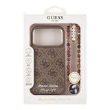 iPhone 17 Pro Guess 4G Strap Limited Edition Cover - MagSafe-kompatibel - Brun