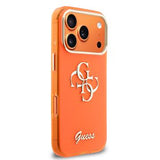 iPhone 17 Pro Guess IML 4G Script Metal Logo Cover - Orange
