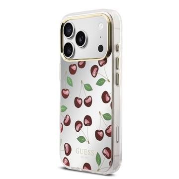 iPhone 17 Pro Guess Mirror Glitter Cherry Hybrid Cover - MagSafe-kompatibelt
