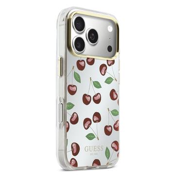 iPhone 17 Pro Guess Mirror Glitter Cherry Hybrid Cover - MagSafe-kompatibelt