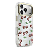iPhone 17 Pro Guess Mirror Glitter Cherry Hybrid Cover - MagSafe-kompatibelt