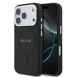 iPhone 17 Pro Guess Saffiano Hybrid Cover - MagSafe Kompatibel - Sort