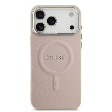 iPhone 17 Pro Guess Saffiano Hybrid Cover - MagSafe Kompatibel - Pink