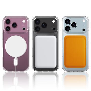 iPhone 17 Pro Hybrid Cover - MagSafe Kompatibel - Gennemsigtig