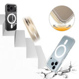 iPhone 17 Pro Hybrid Cover - MagSafe Kompatibel - Gennemsigtig