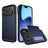 iPhone 17 Pro Hybrid Cover med Glidende Kortslot - Mørkeblå