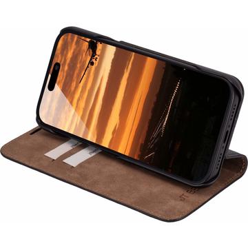 iPhone 17 Pro JT Berlin BookCase Tegel Flip Lædercover - Sort