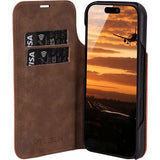 iPhone 17 Pro JT Berlin BookCase Tegel Flip Lædercover - Cognac