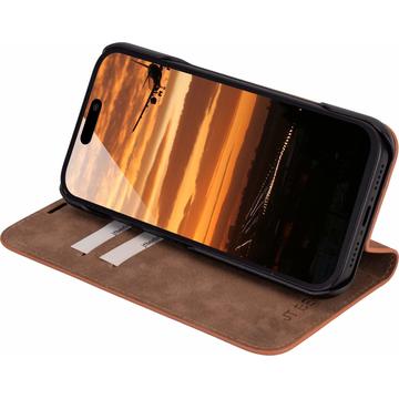 iPhone 17 Pro JT Berlin BookCase Tegel Flip Lædercover - Cognac