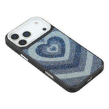 iPhone 17 Pro Jaucase magnetisk hybrid-cover med hjertemønster - sort