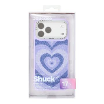 iPhone 17 Pro Jaucase magnetisk hybrid-cover med hjertemønster - lilla