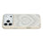 iPhone 17 Pro Jaucase magnetisk hybrid-cover med hjertemønster - hvid