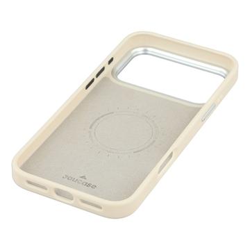 iPhone 17 Pro Jaucase magnetisk hybrid-cover med hjertemønster - hvid
