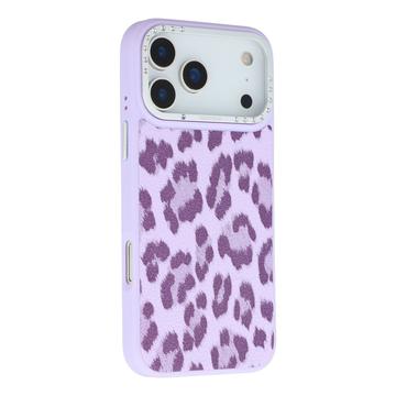 iPhone 17 Pro Jaucase magnetisk hybrid-cover med leopardprint - Lilla