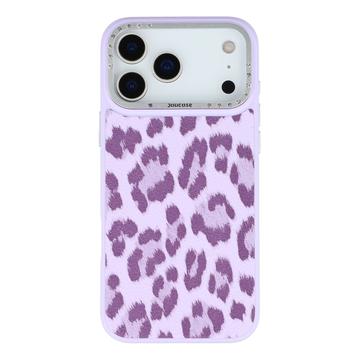 iPhone 17 Pro Jaucase magnetisk hybrid-cover med leopardprint - Lilla