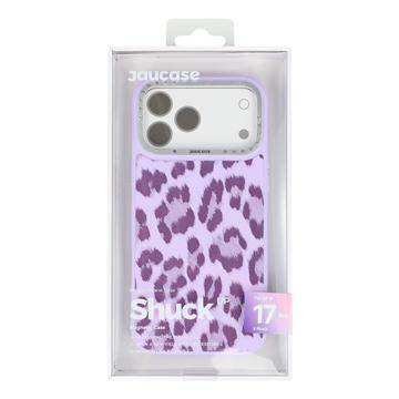 iPhone 17 Pro Jaucase magnetisk hybrid-cover med leopardprint - Lilla