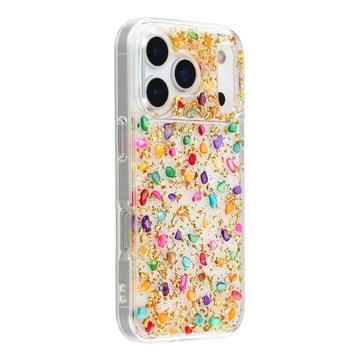 iPhone 17 Pro Jaucase Naturstens Epoxy Cover - Guld