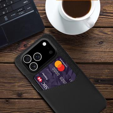 iPhone 17 Pro KSQ Cover med Kortholder - Sort