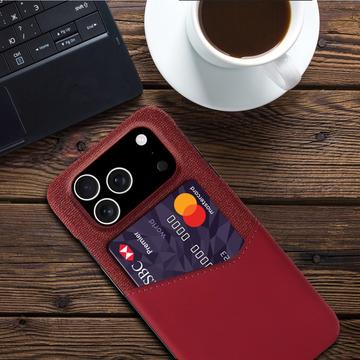 iPhone 17 Pro KSQ Cover med Kortholder - Rød
