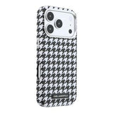 iPhone 17 Pro Karl Lagerfeld Houndtand Harpiksplade Cover - MagSafe-kompatibelt - Sort