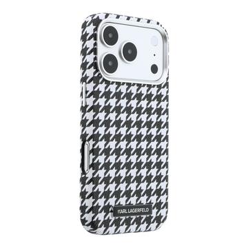 iPhone 17 Pro Karl Lagerfeld Houndtand Harpiksplade Cover - MagSafe-kompatibelt - Sort