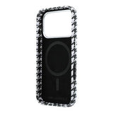 iPhone 17 Pro Karl Lagerfeld Houndtand Harpiksplade Cover - MagSafe-kompatibelt - Sort